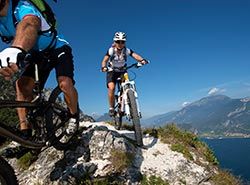 Cycling and mountain biking in the Pyrenees, near Barcelona, Spain